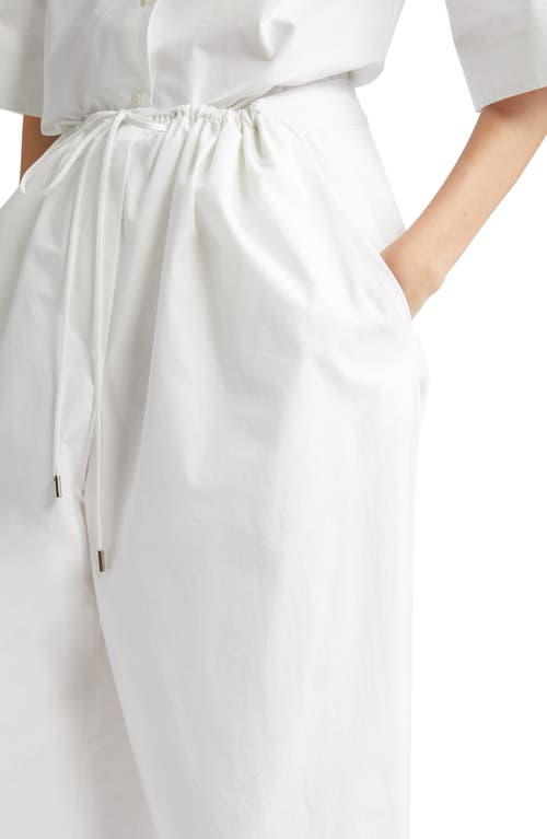 Partow Niles Carrot Leg Cotton Pants In White