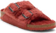 Birkenstock Arizona Genuine Shearling Slide Sandal