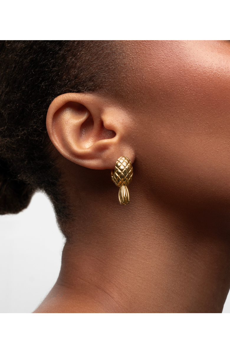 Hey Harper Pineapple Earrings, Alternate, color, Gold