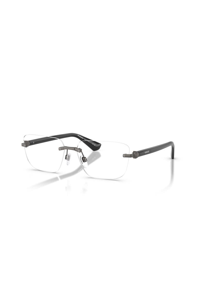58mm Rectangle optical glasses, Main, color, Grey