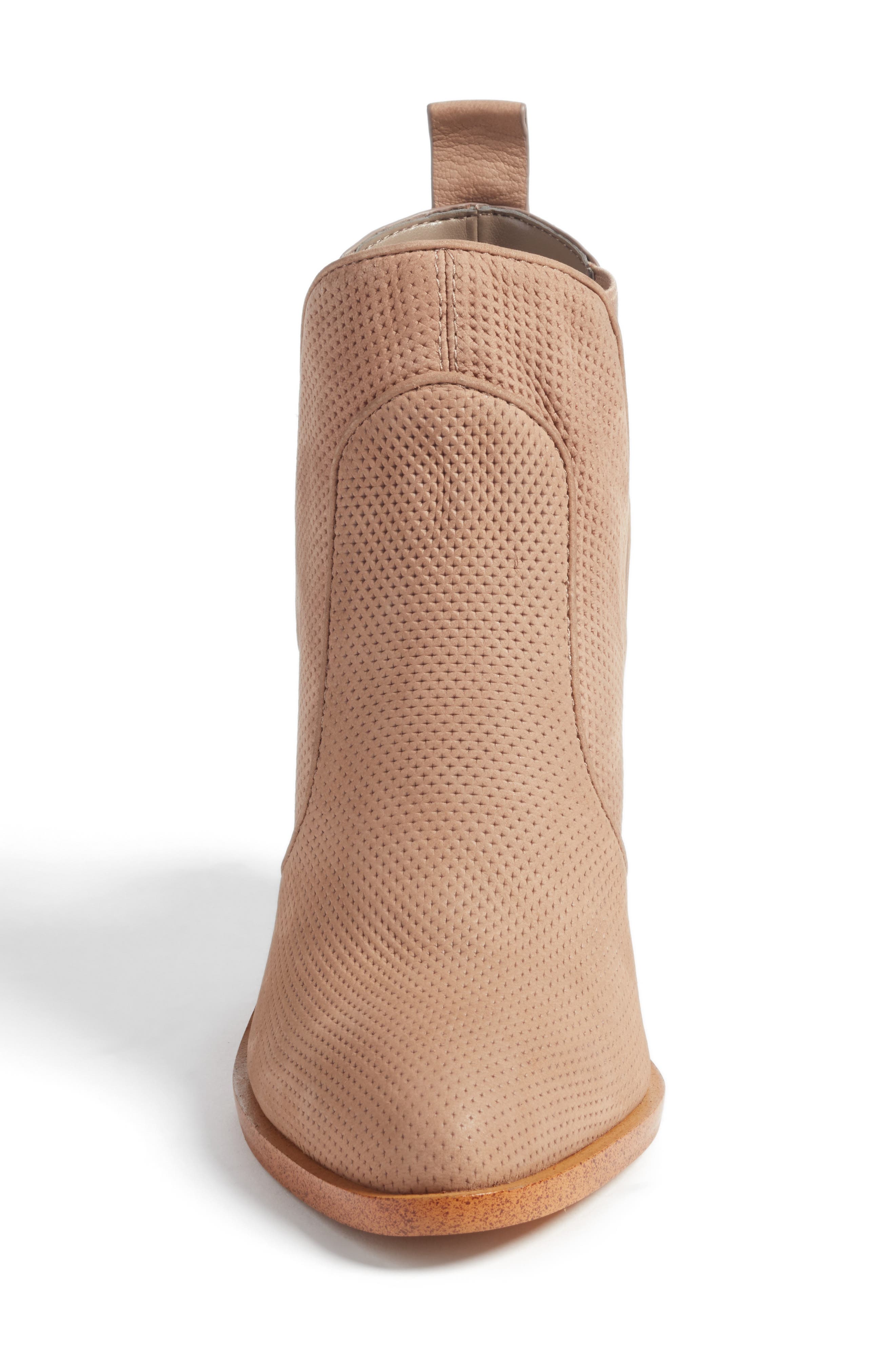 Leban Cutout Bootie, Alternate, color, STONE NUBUCK LEATHER