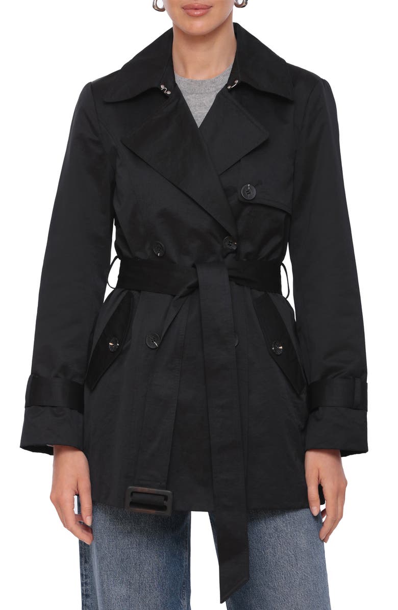 Avec Les Filles Classic Short Trench Coat, Alternate, color, 