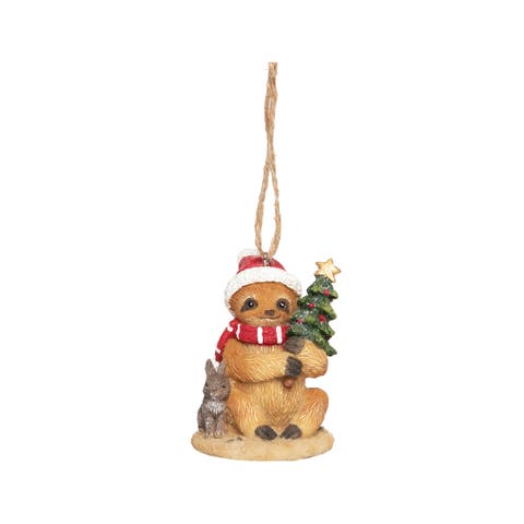 Sloth Christmas Tree Ornament