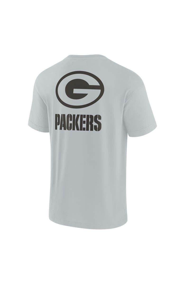 Fanatics Signature Unisex Fanatics Signature Gray Green Bay Packers Elements Super Soft Short Sleeve T-Shirt, Alternate, color, Gray