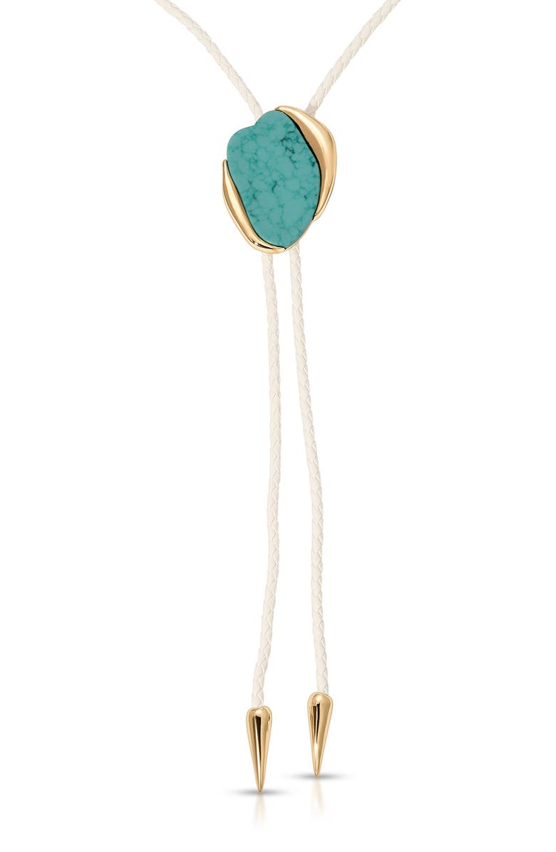 Ettika Turquoise Drift Bolo Necklace, Alternate, color, Turquoise