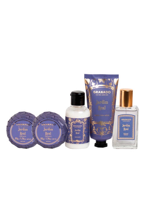 Granado Jardim Real Scented Suitcase Set In Transparent