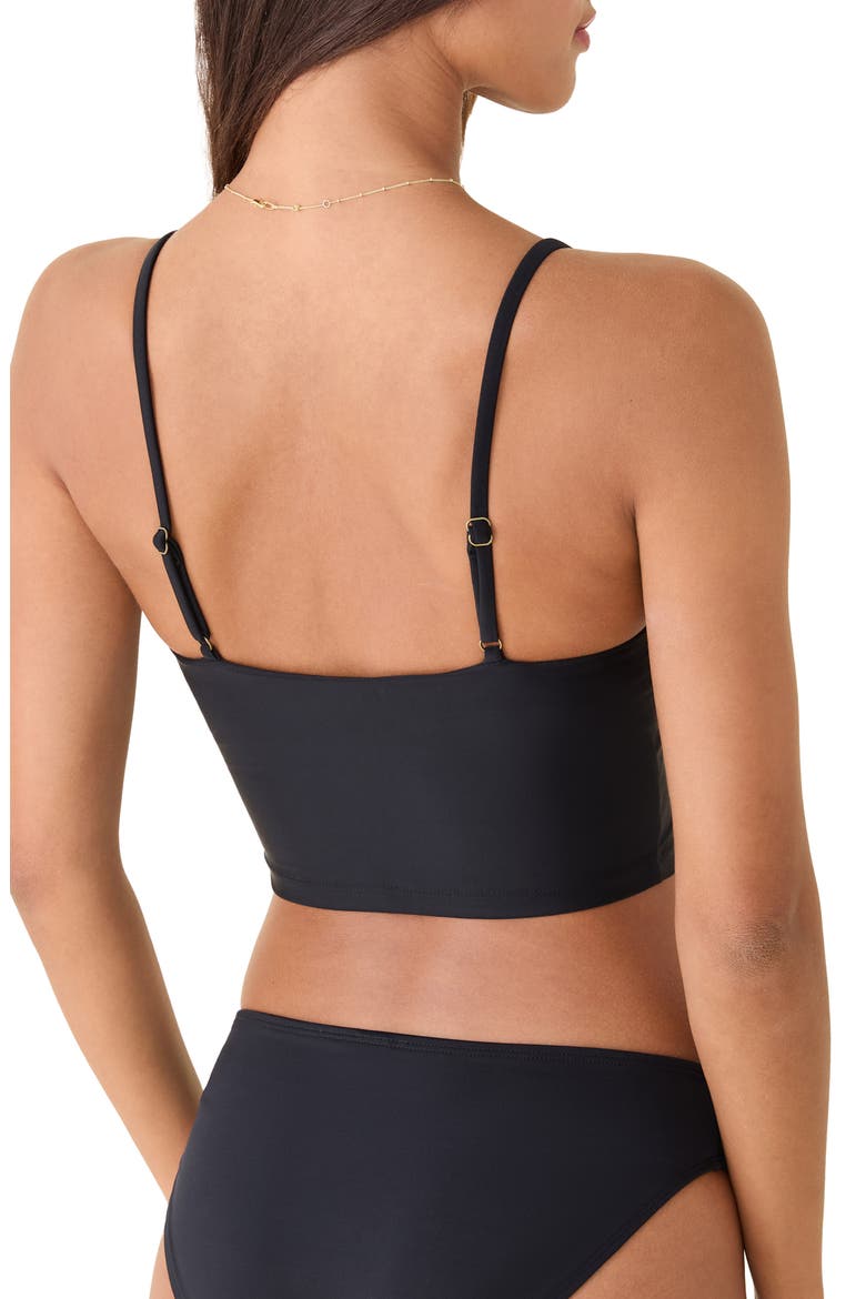 The Amalfi Crop Tankini, Alternate, color, BLACK
