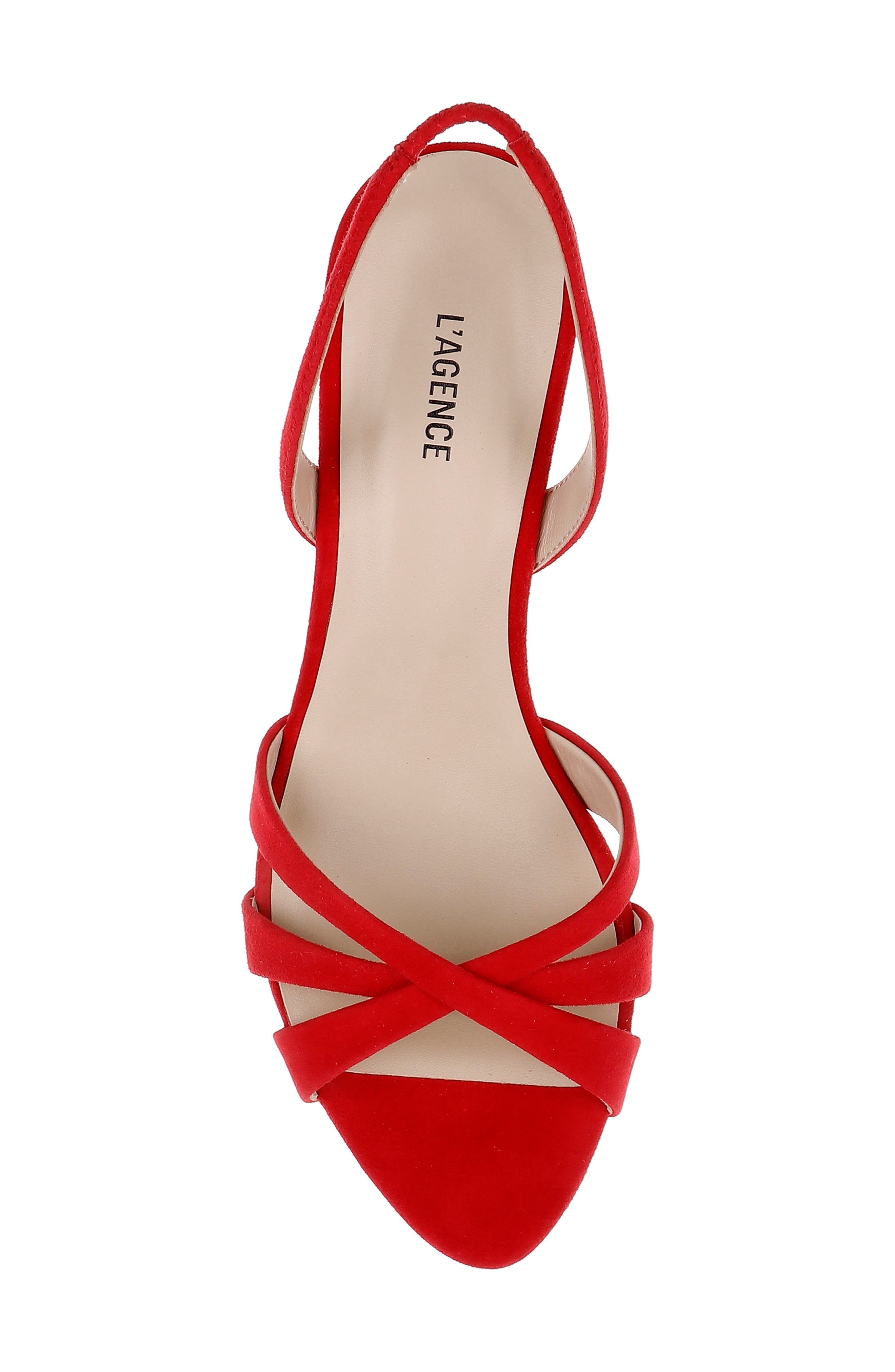 Colwill Slingback Sandal, Alternate, color, RED SUEDE