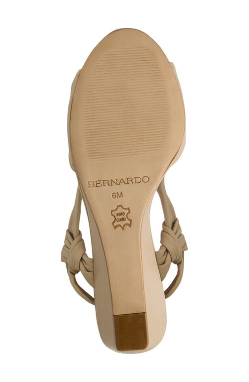 Bernardo Footwear Winifred Slingback Wedge Sandal In Brown