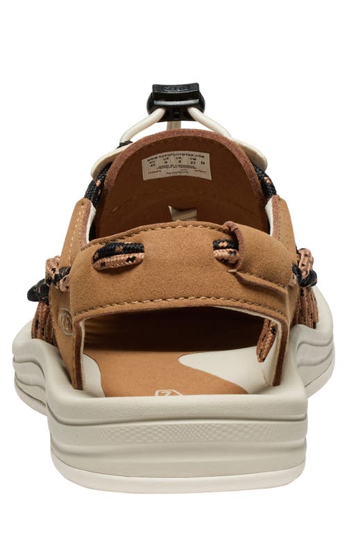 Keen Uneek M Sandals In Brown Suede And Fabric In Multi