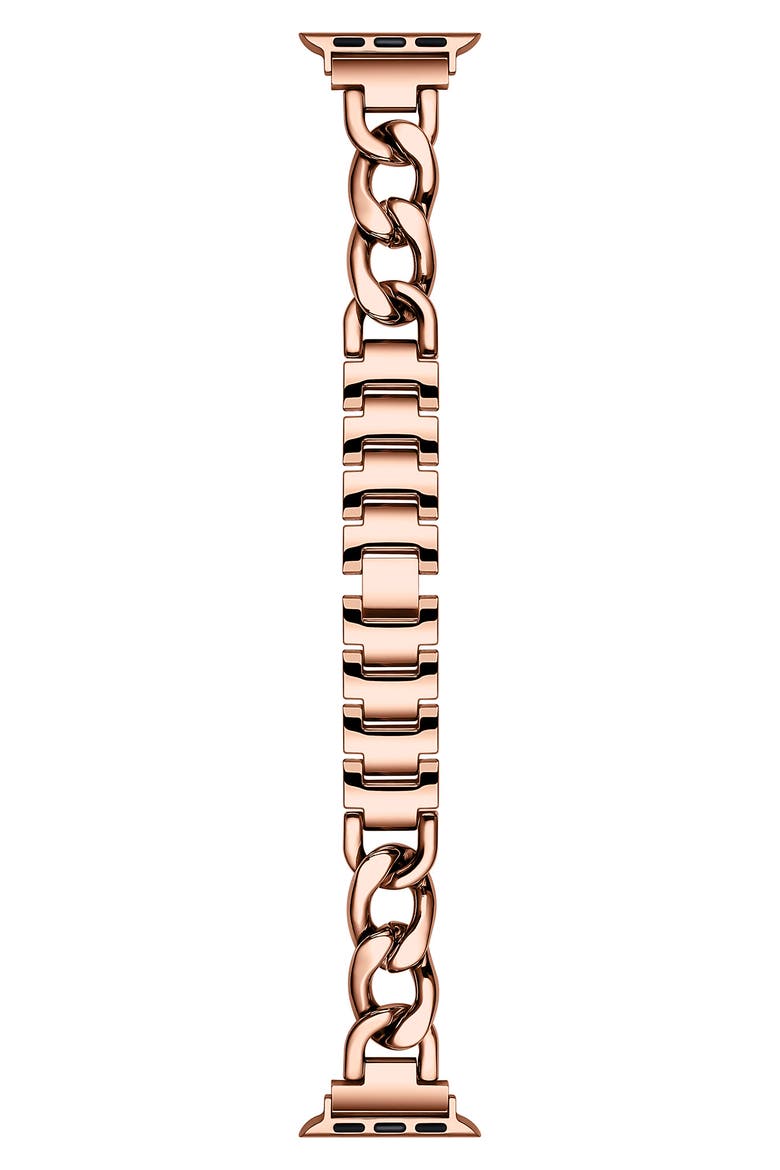Nikki Rose Gold Chain-Like Apple Watch Band, Main, color, ROSE GOLD