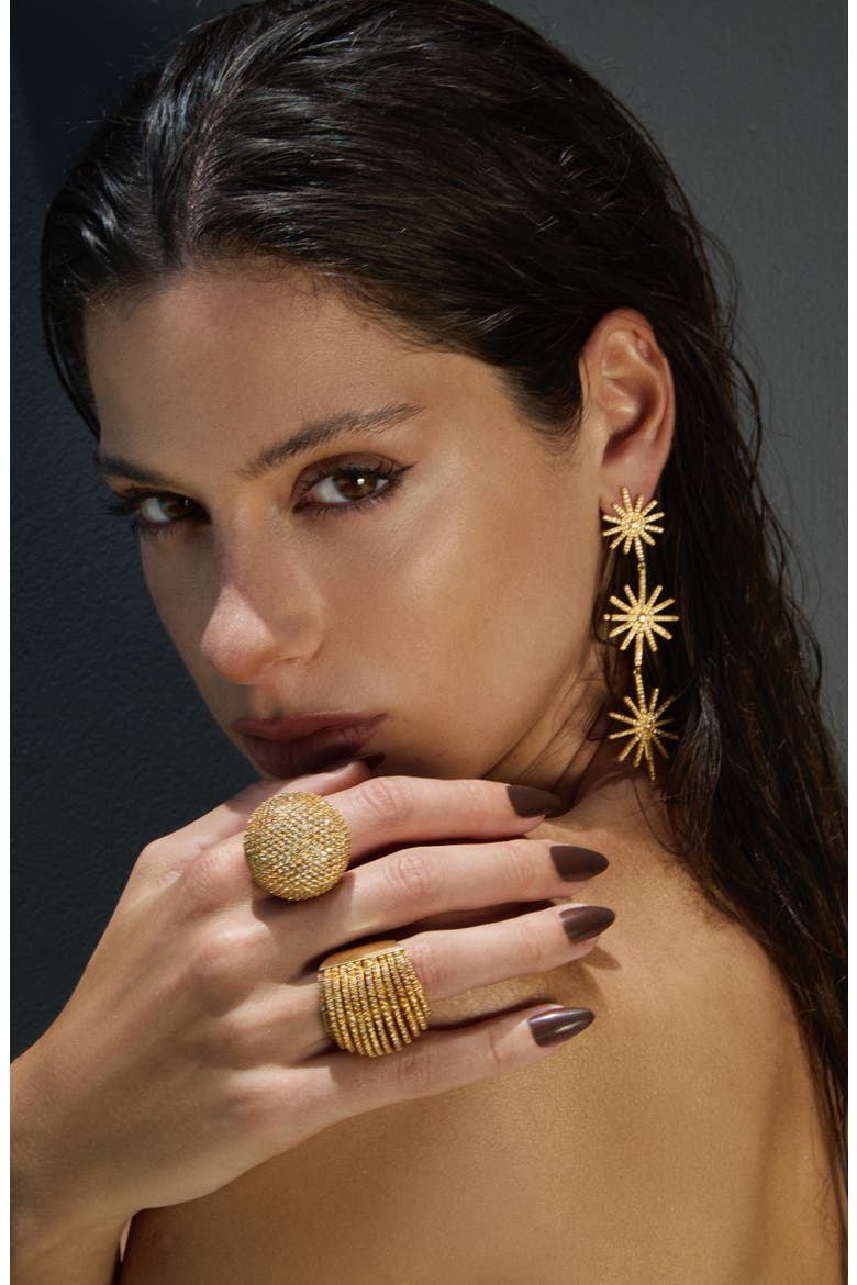 Etoile Statement Ring, Alternate, color, Gold