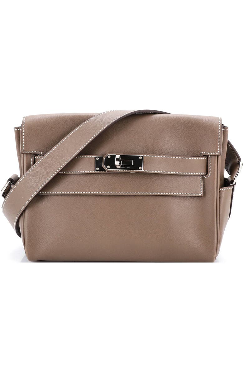 Pre-Owned Hermes Kelly Messenger Bag Evercolor PM, Main, color, Etoupe