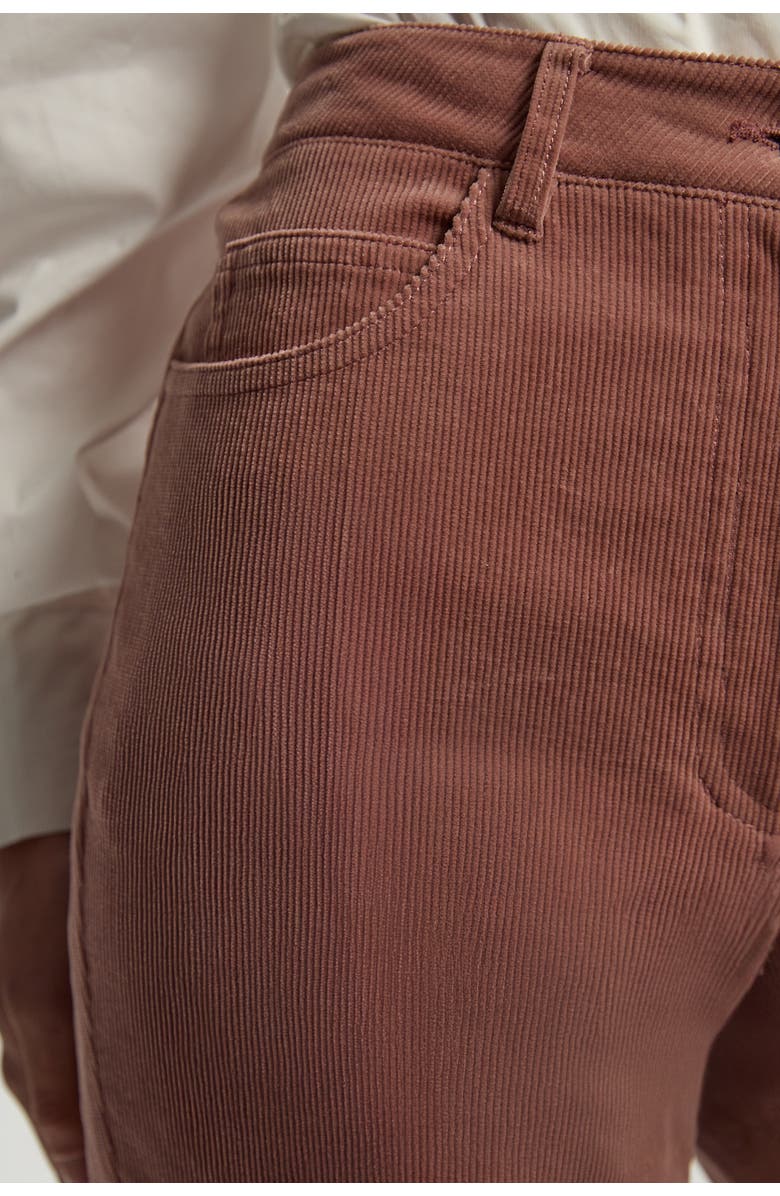 Karen Millen Stretch Cord Kickflare Jean, Alternate, color, Pink