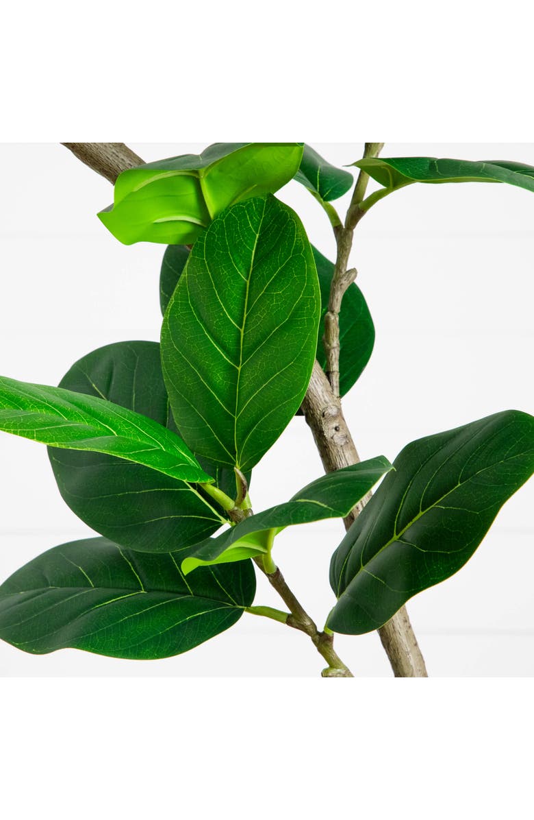 NEARLY NATURAL 7-ft Artificial Curved Trunk Audrey Ficus Tree, Alternate, color, Green