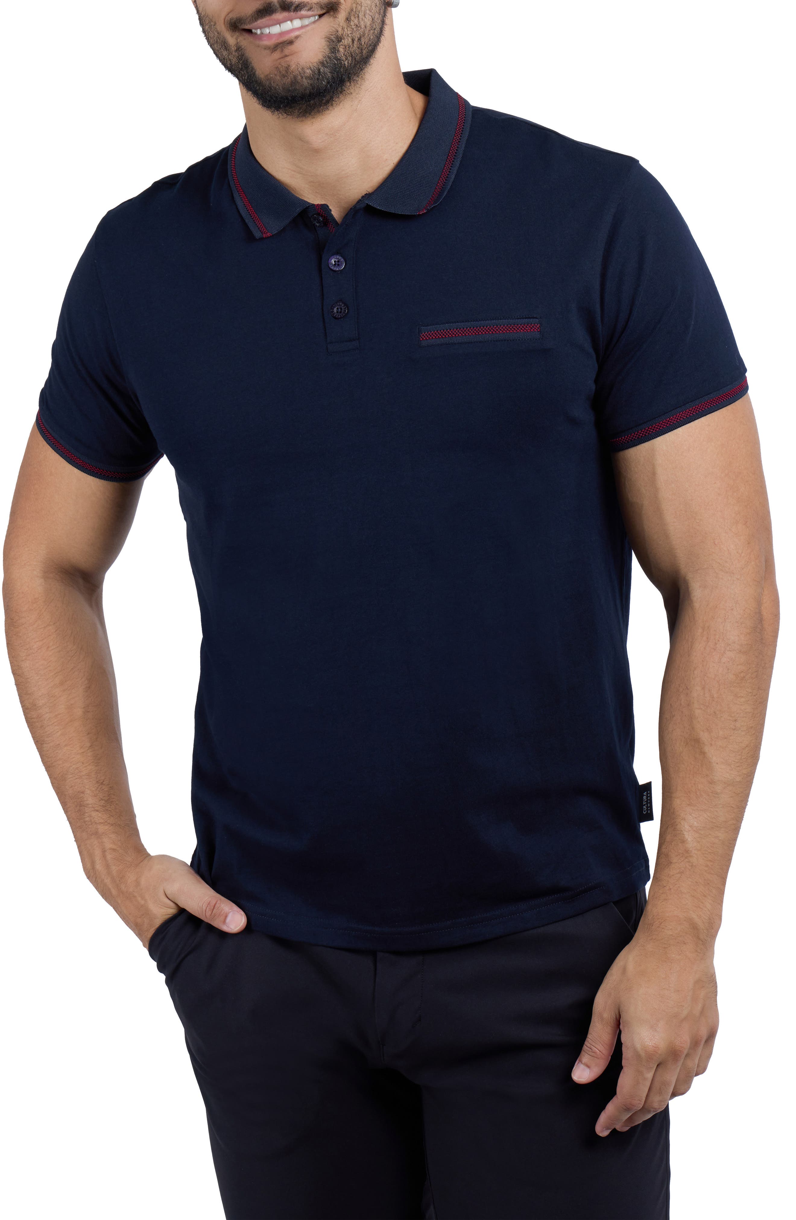 NAVY/ BURGUNDY