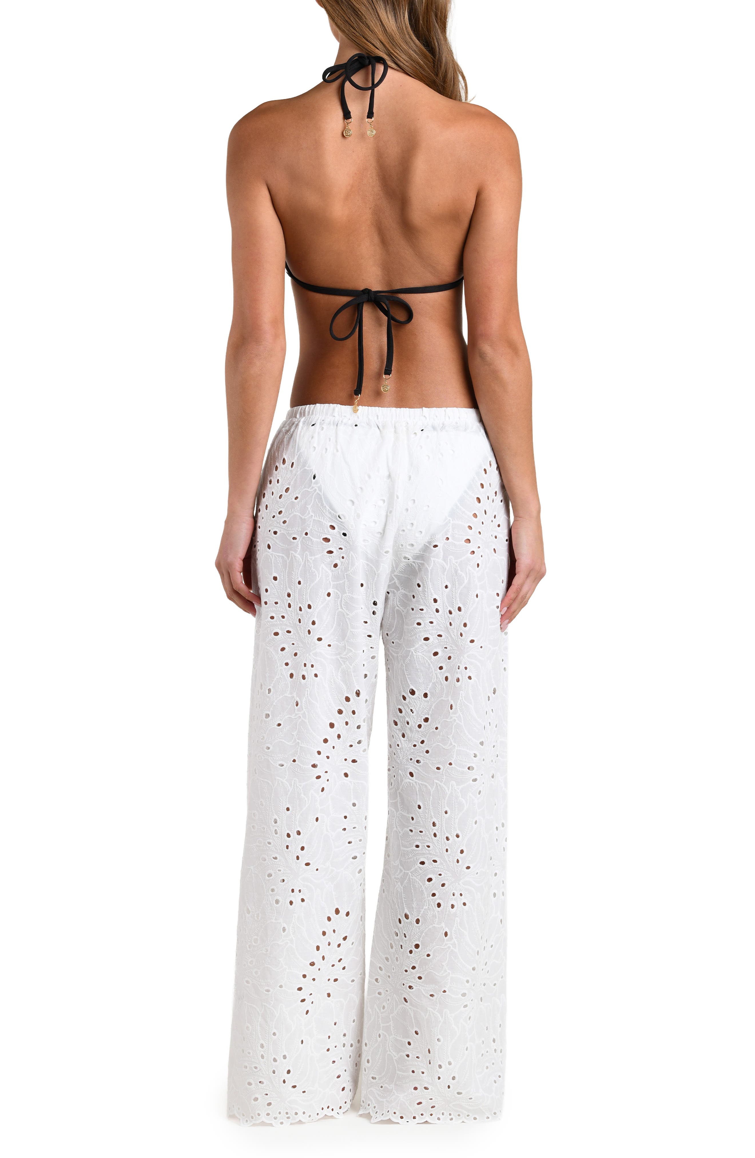 Monstera Eyelet Cove Cover-Up Pants - image 2