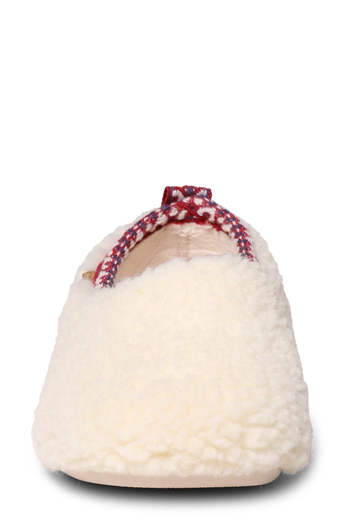 Toni Pons Marta Fleece Slipper, Alternate, color, White Wool