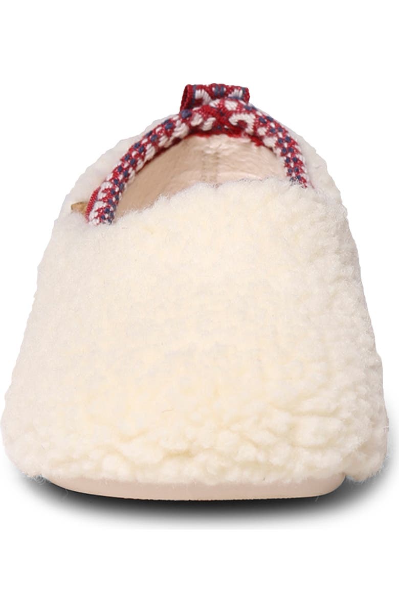 Toni Pons Marta Fleece Slipper, Alternate, color, White Wool