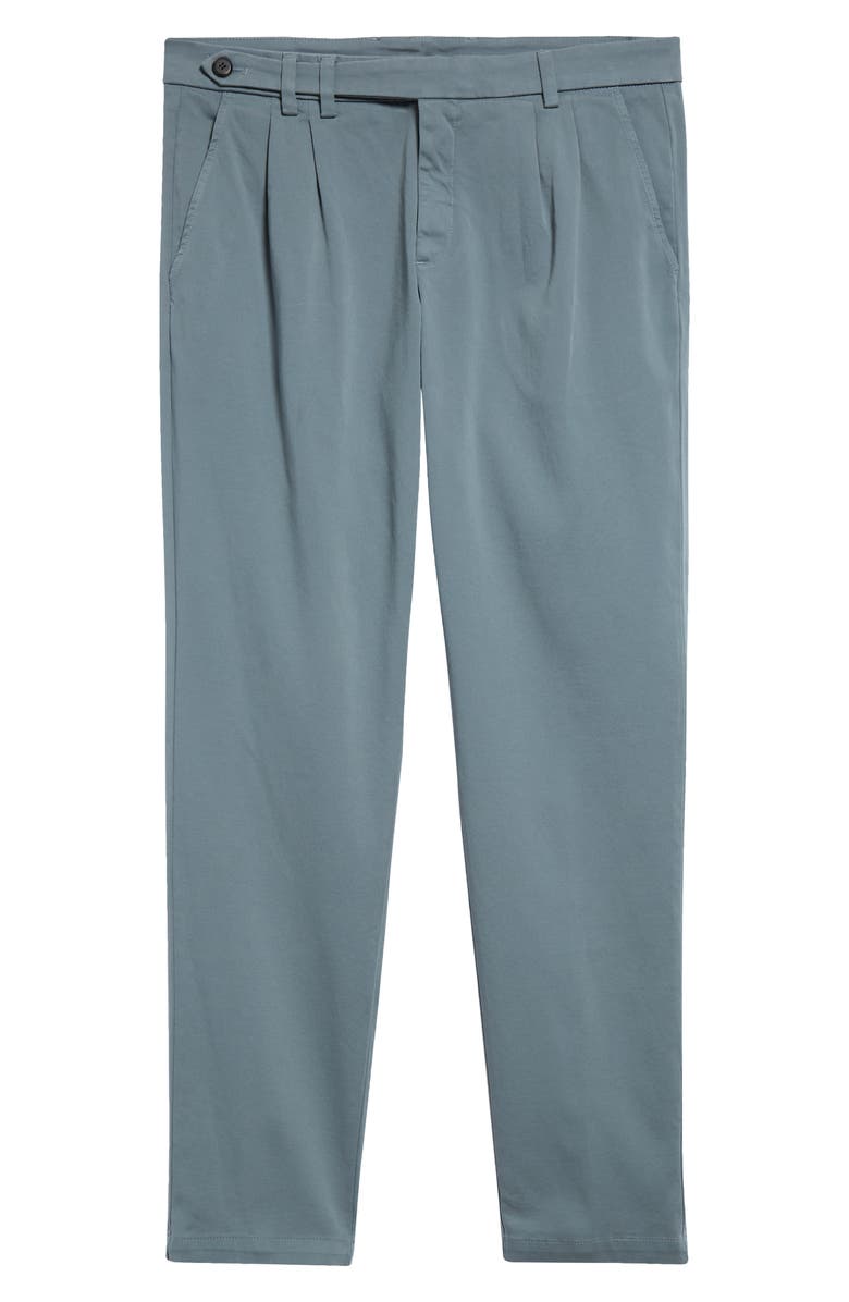 Eleventy Tailored Cotton Stretch Velveteen Pants, Alternate, color, Denim