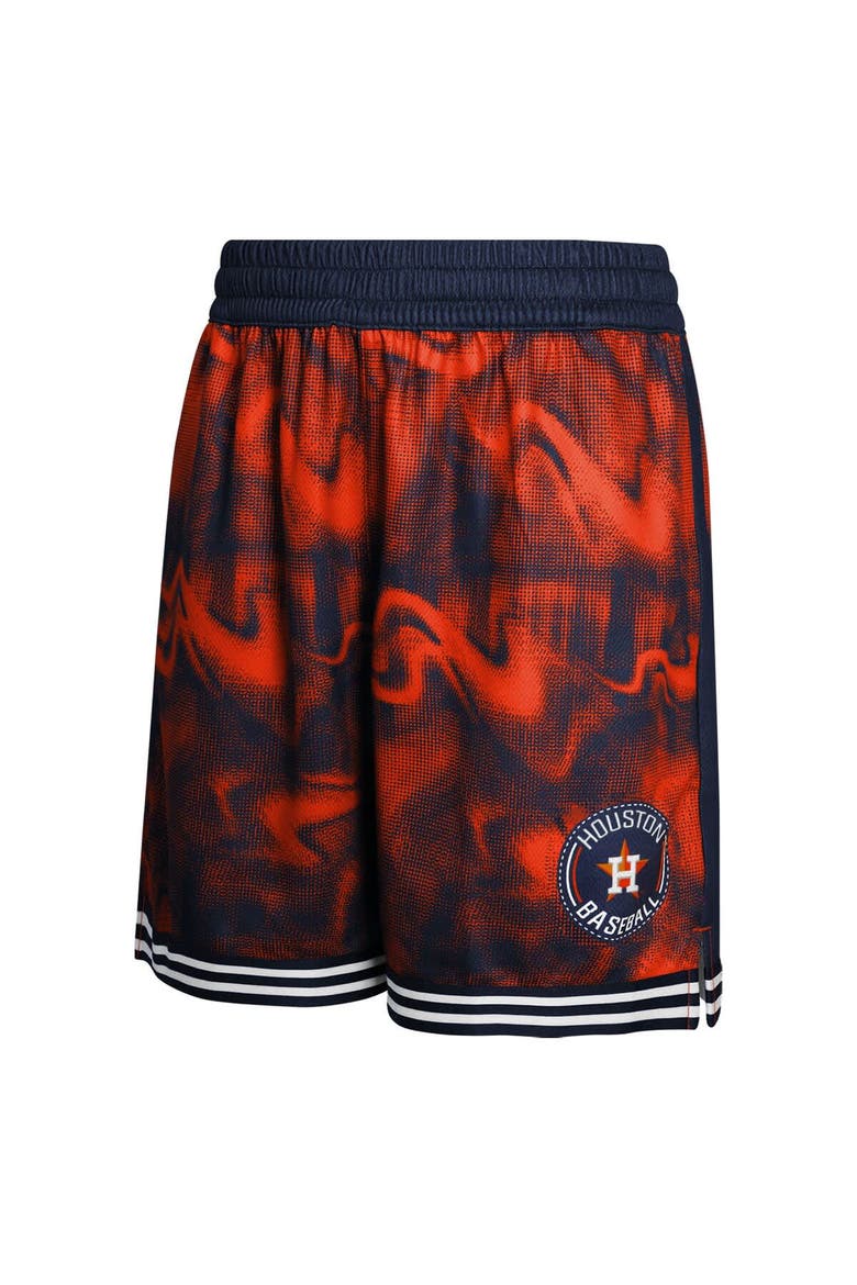 Youth Navy/Orange Houston Astros Outfielder Shorts, Alternate, color, Navy