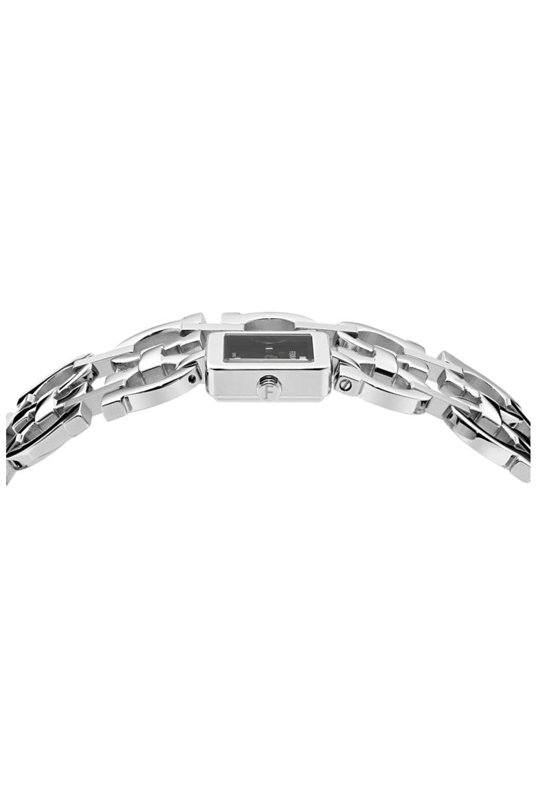 Double Gancini Catwalk Double Bracelet Watch, 19mm x 19mm, Alternate, color, STAINLESS STEEL