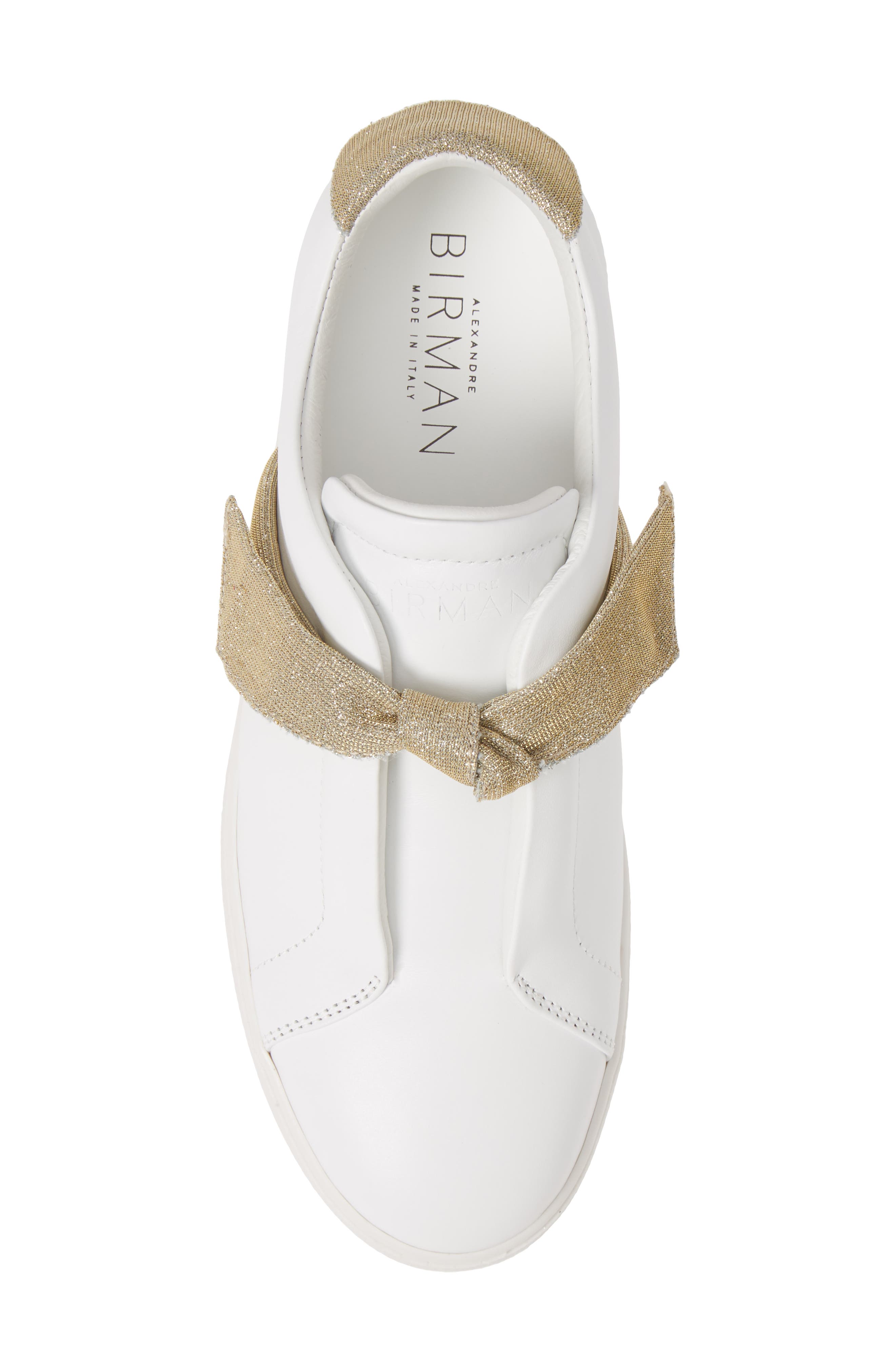 Alexandre Birman Clarita Glitter Bow Sneaker, Alternate, color, 