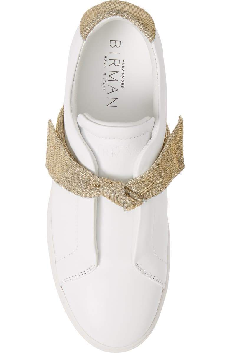 Alexandre Birman Clarita Glitter Bow Sneaker, Alternate, color,