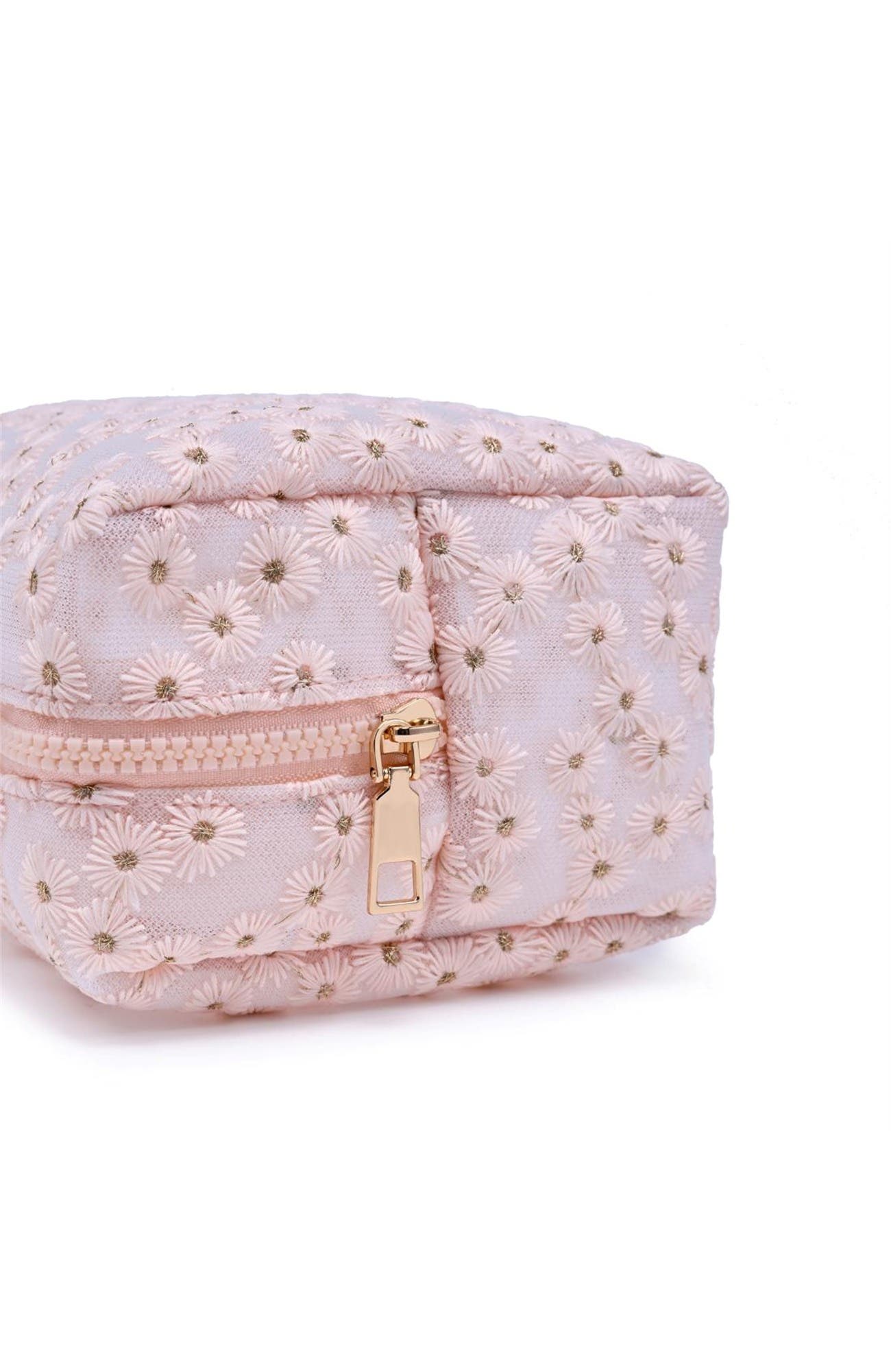 Daisy Chain Cosmetic & Travel Organizer Pouch, Alternate, color, Pink