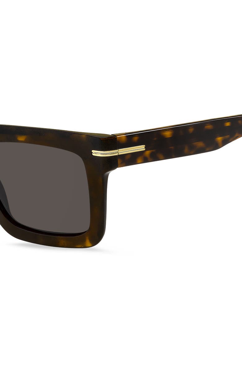 BOSS 51mm Square Sunglasses, Alternate, color, Brown