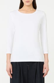 MM by Max Mara Obliqua Stretch Cotton Top