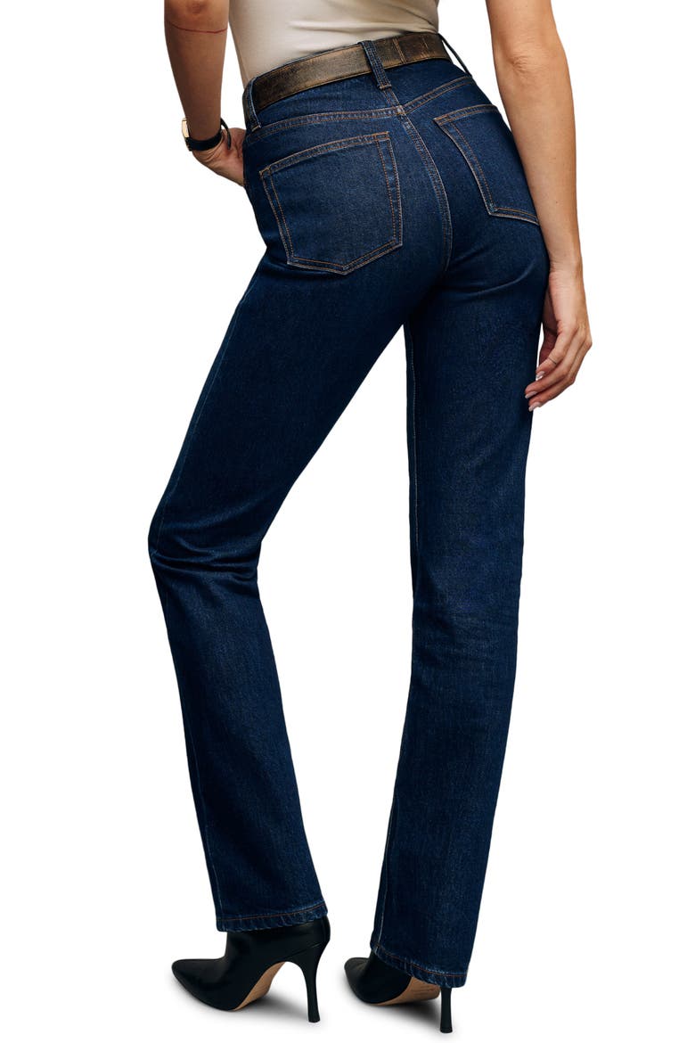 Jax High Waist Straight Leg Jeans, Alternate, color, SENECA