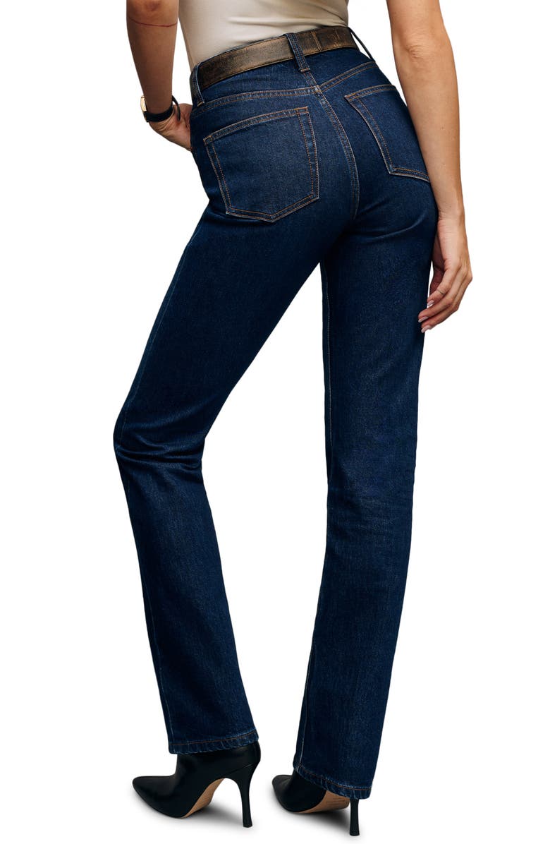 Reformation Jax High Waist Straight Leg Jeans, Alternate, color, Seneca