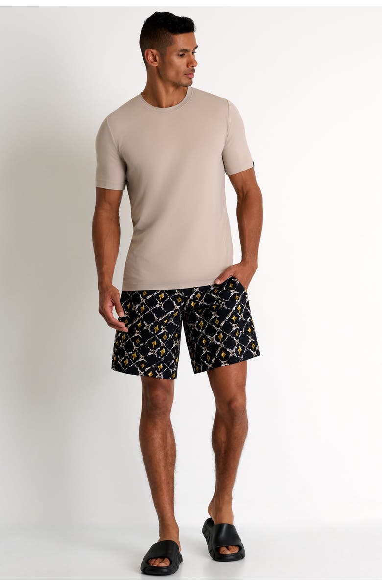 SHAN Long fit stretch swim trunks, Main, color,