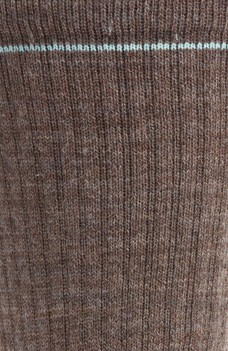 Smartwool Hike Light Cushioning Merino Wool Blend Crew Socks, Alternate, color, Taupe-Laguna Blue