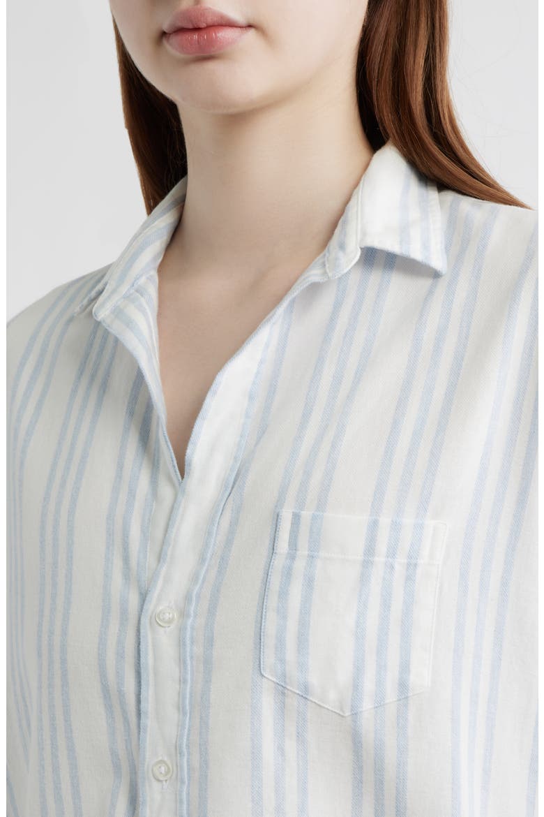 Eileen Relaxed Button-Up Shirt, Alternate, color, MULTI BLUE STRIPE