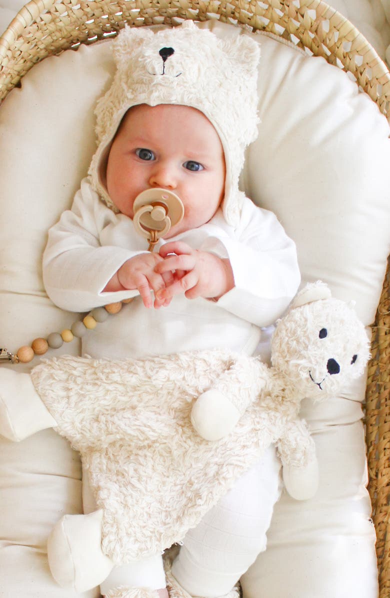 Under the Nile Bear Lovey & Hat Organic Cotton Gift Set, Alternate, color,