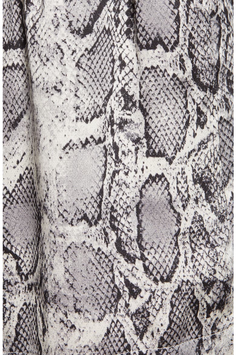 Snake Print Front Tie Shorts, Alternate, color, SNAKESKIN