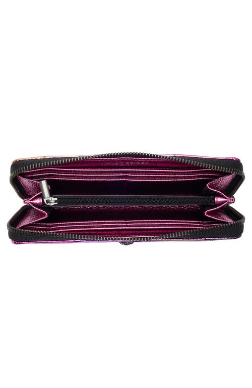 Kurt Geiger London Zip Leather Wallet In Multi