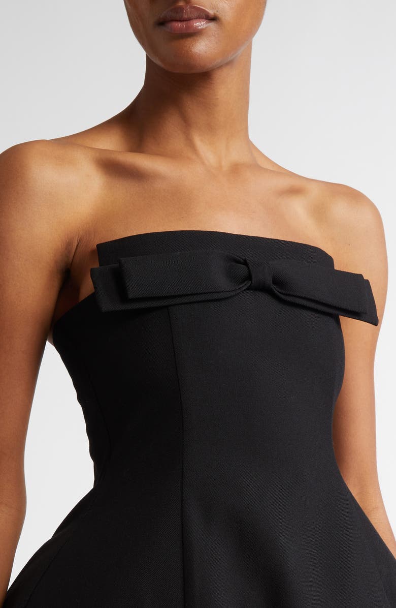 Shushu/Tong Strapless Bow Front Midi Dress, Alternate, color, 