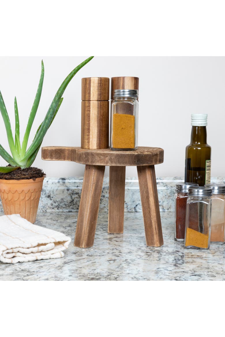 Fir Wood Pedestal, Alternate, color, Natural