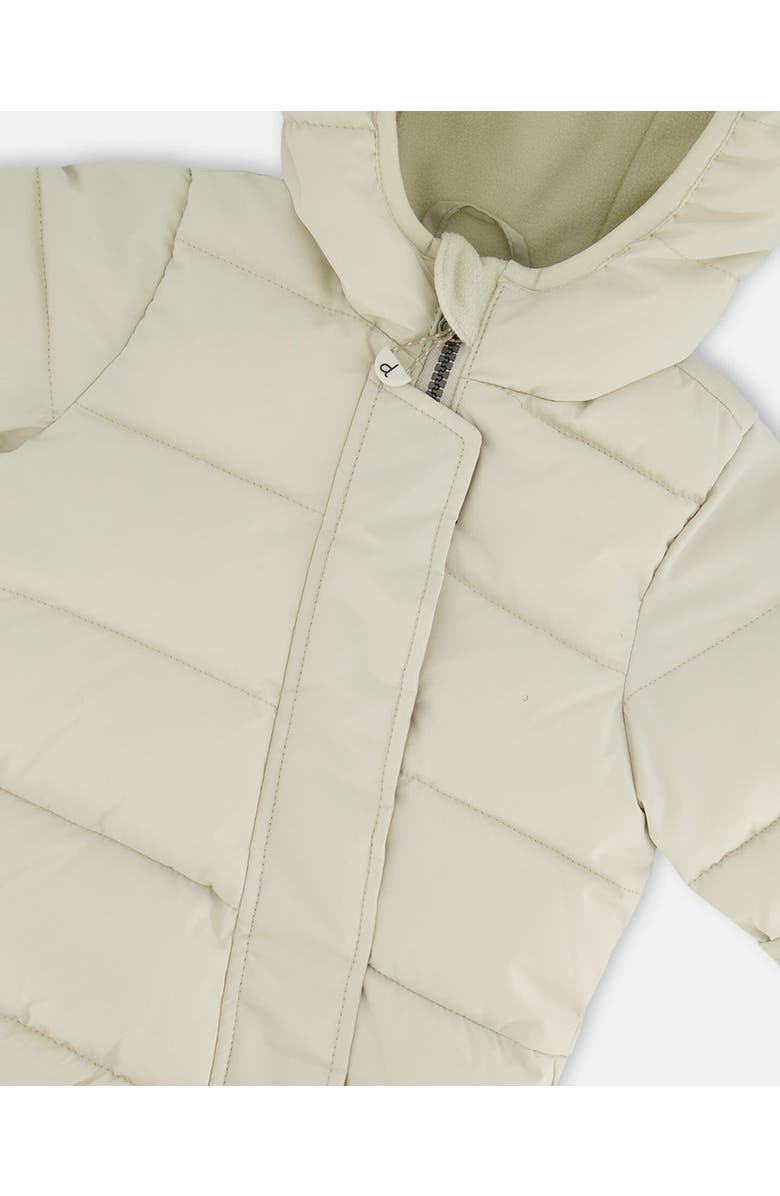 Deux par Deux Baby Unisex One-Piece Compressible Snowsuit White For Baby, Alternate, color, 