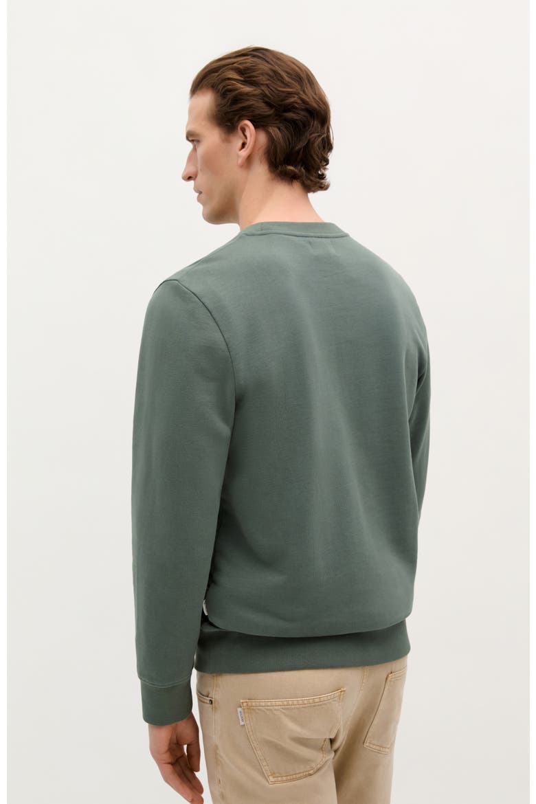 Company Emboss Sweater, Alternate, color, Green