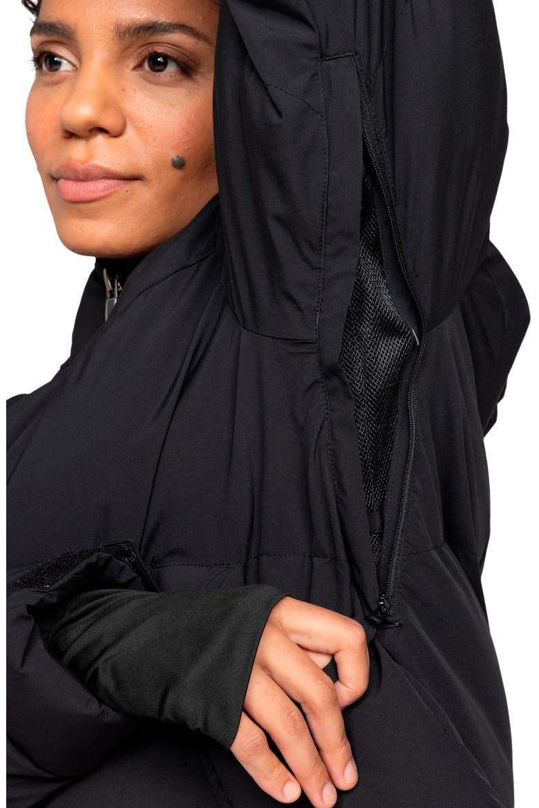 Alofted Water Resistant Hooded Puffer Jacket, Alternate, color, ANTHRACITE
