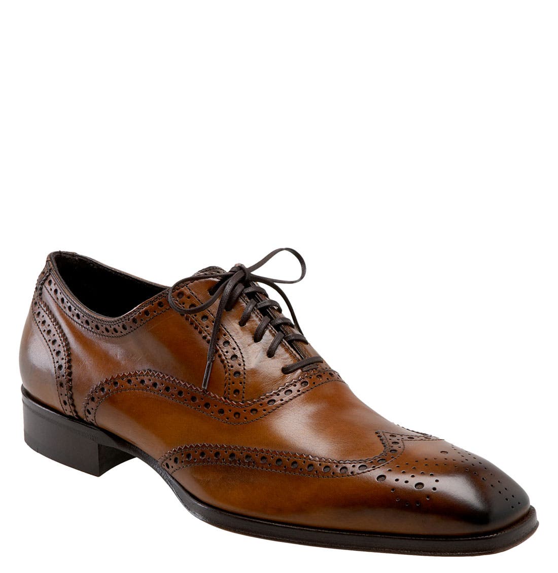 'Brooks' Wingtip Oxford, Main, color, Cognac