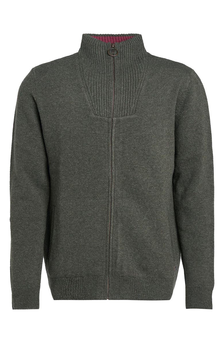 Barbour Nelson Essential Lambswool Full Zip Sweater, Alternate, color,