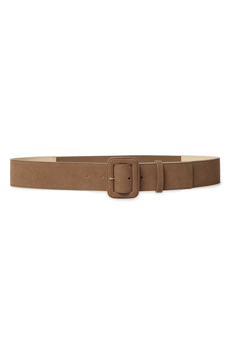 Marina Rinaldi Olmo Suede Belt, Main, color,