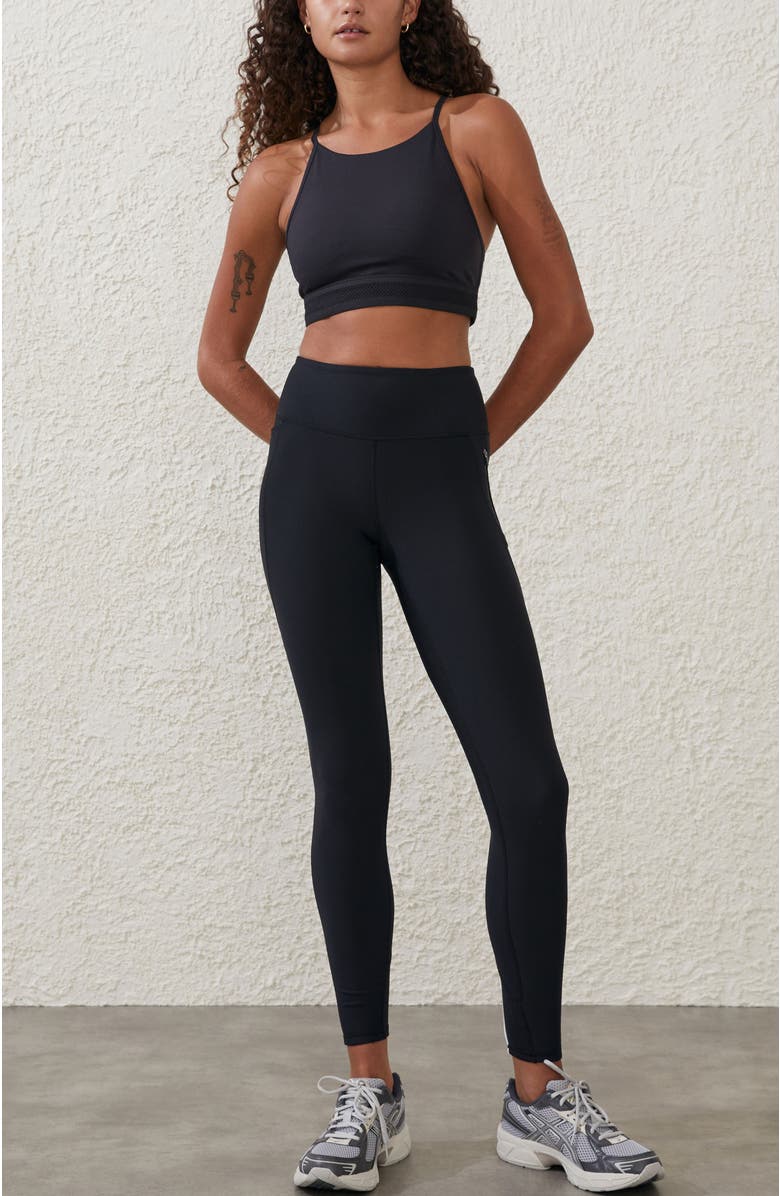 COTTON ON BODY Women's Active Fleece Lined Full Length Tight, Alternate, color,