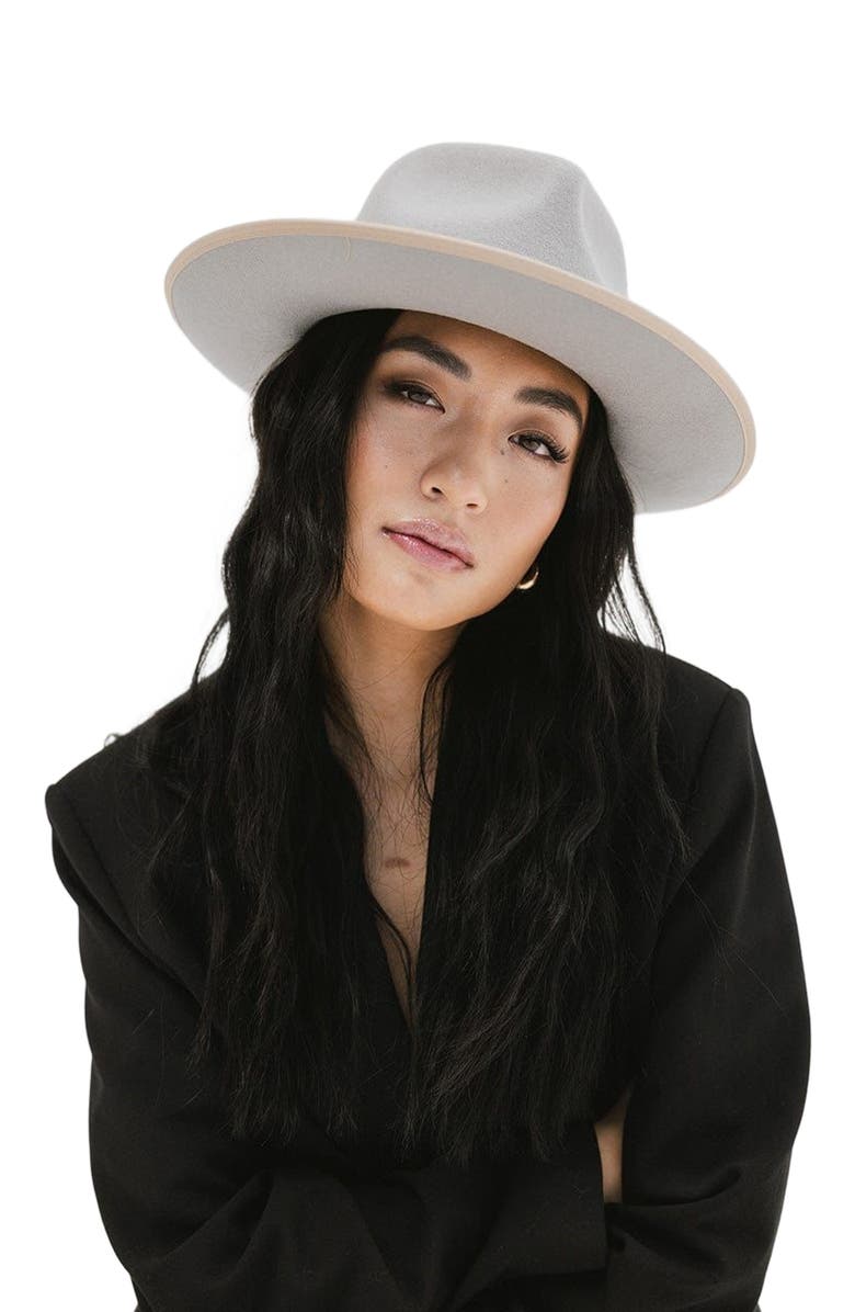 Gigi Pip Monroe Rancher Wool Fedora Hat, Alternate, color, Light Grey