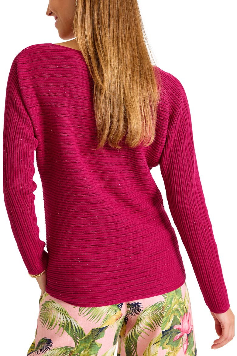 Jewel Bay Mini Sequin Sweater, Alternate, color, PINK PAPAYA